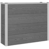 Paaukštinta sodo lova Pilka 100 x 30 x 22 cm WPC ir aliuminis