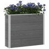 Paaukštinta sodo lova Pilka 100 x 30 x 22 cm WPC ir aliuminis