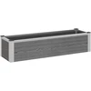 Paaukštinta sodo lova Pilka 100 x 30 x 22 cm WPC ir aliuminis