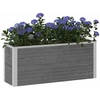 Paaukštinta sodo lova Pilka 100 x 30 x 42 cm WPC ir aliuminis