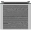 Paaukštinta sodo lova Pilka 50 x 30 x 22 cm WPC ir aliuminis
