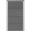 Paaukštinta sodo lova Pilka 50 x 30 x 22 cm WPC ir aliuminis