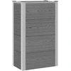 Paaukštinta sodo lova Pilka 50 x 30 x 22 cm WPC ir aliuminis