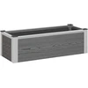Paaukštinta sodo lova Pilka 75 x 30 x 22 cm WPC ir aliuminis