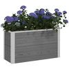 Paaukštinta sodo lova Pilka 75 x 30 x 42 cm WPC ir aliuminis