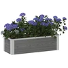 Paaukštinta sodo lova Pilka 75 x 30 x 22 cm WPC ir aliuminis