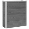 Paaukštinta sodo lova Pilka 75 x 30 x 22 cm WPC ir aliuminis