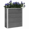 Paaukštinta sodo lova Pilka 75 x 30 x 22 cm WPC ir aliuminis