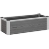 Paaukštinta sodo lova Pilka 75 x 30 x 22 cm WPC ir aliuminis