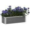 Paaukštinta sodo lova Pilka 75 x 30 x 22 cm WPC ir aliuminis