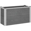 Paaukštinta sodo lova Pilka 75 x 30 x 42 cm WPC ir aliuminis