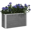 Paaukštinta sodo lova Pilka 75 x 30 x 42 cm WPC ir aliuminis