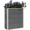 Paaukštinta sodo lova Pilka 75 x 30 x 82 cm WPC ir aliuminis