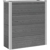 Paaukštinta sodo lova Pilka 75 x 30 x 82 cm WPC ir aliuminis