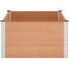 Paaukštinta sodo lova Ruda 150 x 100 x 54 cm WPC ir aliuminis