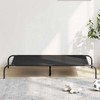 paaukštinta šunų lova juoda 130x80x20 cm Oksfordo audinys