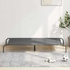 paaukštinta šunų lova, pilka 150x90x20 cm tekstilės ir plieno
