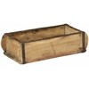 Padėklas 4 vnt. Ruda 30 x 15 x 9 cm Kietas atkurtas medis