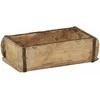 Padėklas su saugykla Ruda 30 x 15 x 9 cm Kietas atkurtas medis
