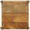 Padėklas su saugykla Ruda 29 x 31 x 10 cm Kietas atkurtas medis