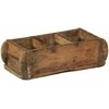 Padėklas 4 pcs Ruda 30 x 14 x 9 cm Kietas atkurtas medis