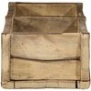 Padėklas 4 pcs Ruda 57 x 15 x 9 cm Kietas atkurtas medis