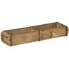 Padėklas 4 pcs Ruda 57 x 15 x 9 cm Kietas atkurtas medis