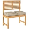 Pagalvėlė 2 pcs Taupe 40 x 40 x 8 cm Oksfordo audinys