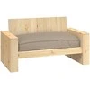 Pagalvėlė Taupe 120 x 80 x 12 cm Oksfordo audinys