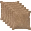Pagalvėlė su pagalve HOUTEN 6 vnt. Taupe Mikropluošto flisas