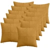Pagalvėlės užvalkalas 12 pcs ALMELO Geltona 40 x 40 cm