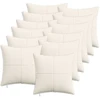 Pagalvėlės užvalkalas 12 pcs ALMELO Kreminė 45 x 45 cm