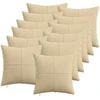 Pagalvėlės užvalkalas 12 pcs ALMELO Pilkai žalia 40 x 40 cm