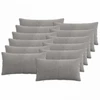 Pagalvėlės užvalkalas 12 pcs ALMELO Šviesiai pilka 40 x 80 cm