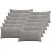 Pagalvėlės užvalkalas 12 pcs ALMELO Šviesiai pilka 40 x 80 cm