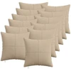 Pagalvėlės užvalkalas 12 pcs ALMELO Taupe 45 x 45 cm mančester