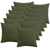 Pagalvėlės užvalkalas 12 pcs ALMELO Žalia 45 x 45 cm mančester