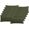 Pagalvėlės užvalkalas 12 pcs ALMELO Žalia 40 x 80 cm mančester