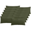 Pagalvėlės užvalkalas 12 pcs ALMELO Žalia 40 x 80 cm mančester