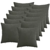 Pagalvėlės užvalkalas 12 pcs HEERLEN Antracito 40 x 40 cm