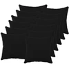 Pagalvėlės užvalkalas 12 pcs HEERLEN Juoda 45 x 45 cm Bouclé