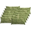 Pagalvėlės užvalkalas 12 pcs HEERLEN Lapų dizainas 40 x 80 cm