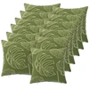 Pagalvėlės užvalkalas 12 pcs HEERLEN Lapų dizainas 45 x 45 cm