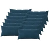 Pagalvėlės užvalkalas 12 pcs HEERLEN Mėlyna 40 x 80 cm Aksomas