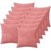 Pagalvėlės užvalkalas 12 pcs HEERLEN Rožinė 50 x 50 cm Aksomas