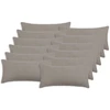 Pagalvėlės užvalkalas 12 pcs HEERLEN Šviesiai pilka 40 x 80 cm