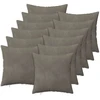 Pagalvėlės užvalkalas 12 pcs HEERLEN Šviesiai pilka 40 x 40 cm