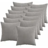 Pagalvėlės užvalkalas 12 pcs HEERLEN Šviesiai pilka 50 x 50 cm