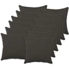 Pagalvėlės užvalkalas 12 pcs HEERLEN Tamsiai pilka 50 x 50 cm