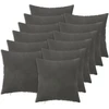 Pagalvėlės užvalkalas 12 pcs HEERLEN Tamsiai pilka 40 x 40 cm